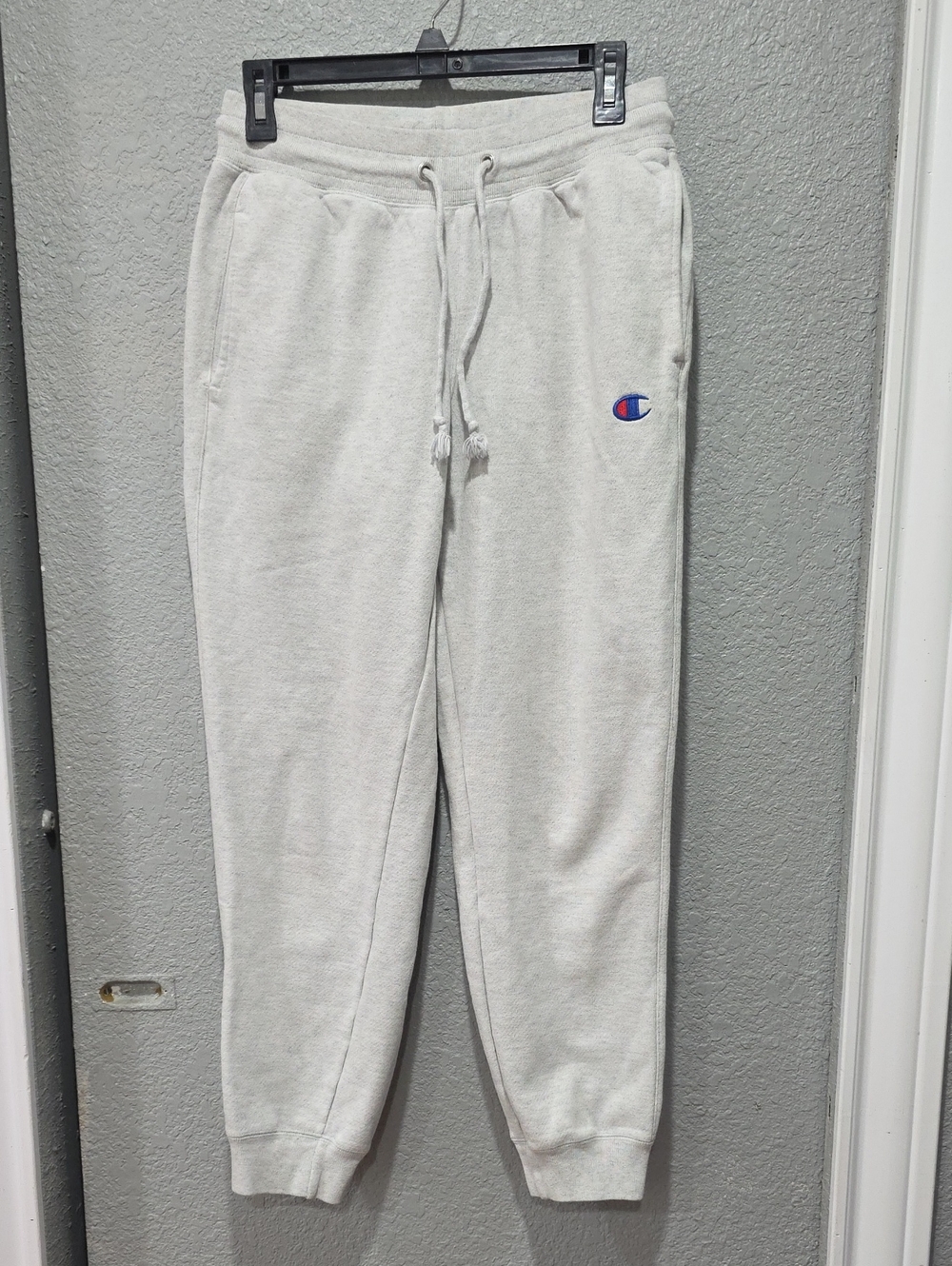 Champion Light Gray Women's Joggers with Logo